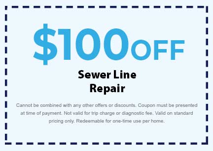 Discount for Sewer Line Repair