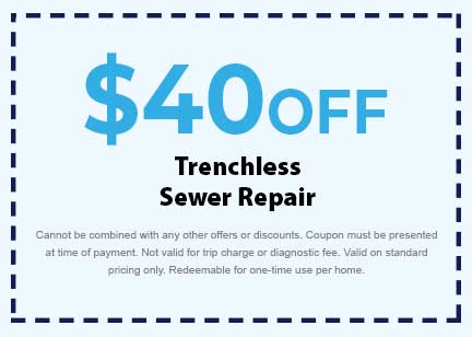 Discount for Trenchless Sewer Repair