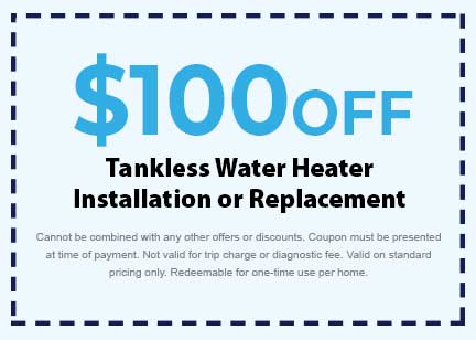 Discount for Tankless Water Heater Installation