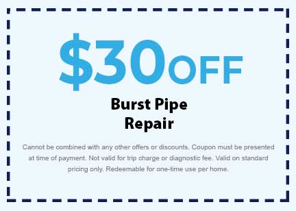 Discount for Burst Pipe Repair